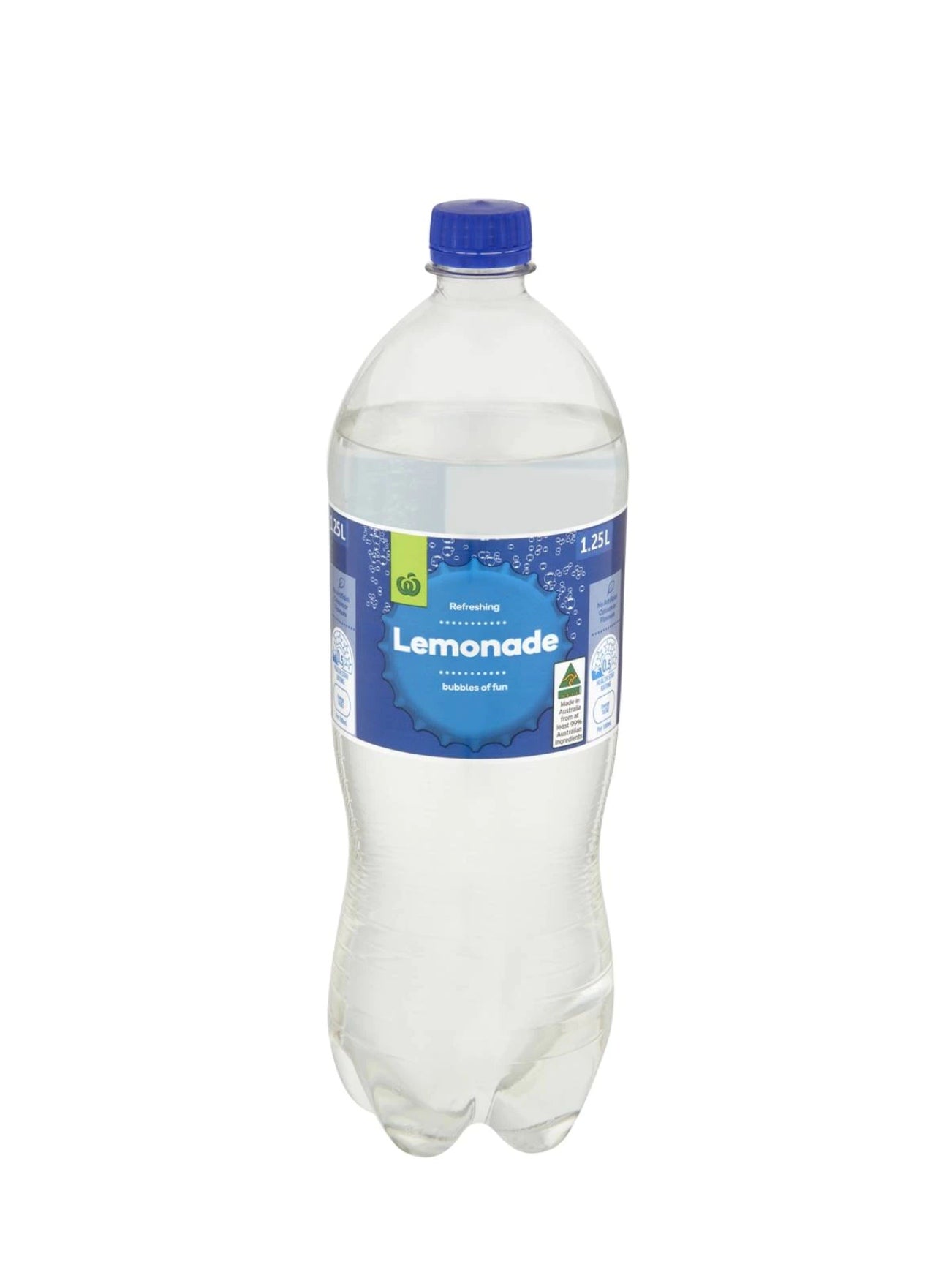 WOOLWORTHS LEMONADE SOFT DRINK 1.25L